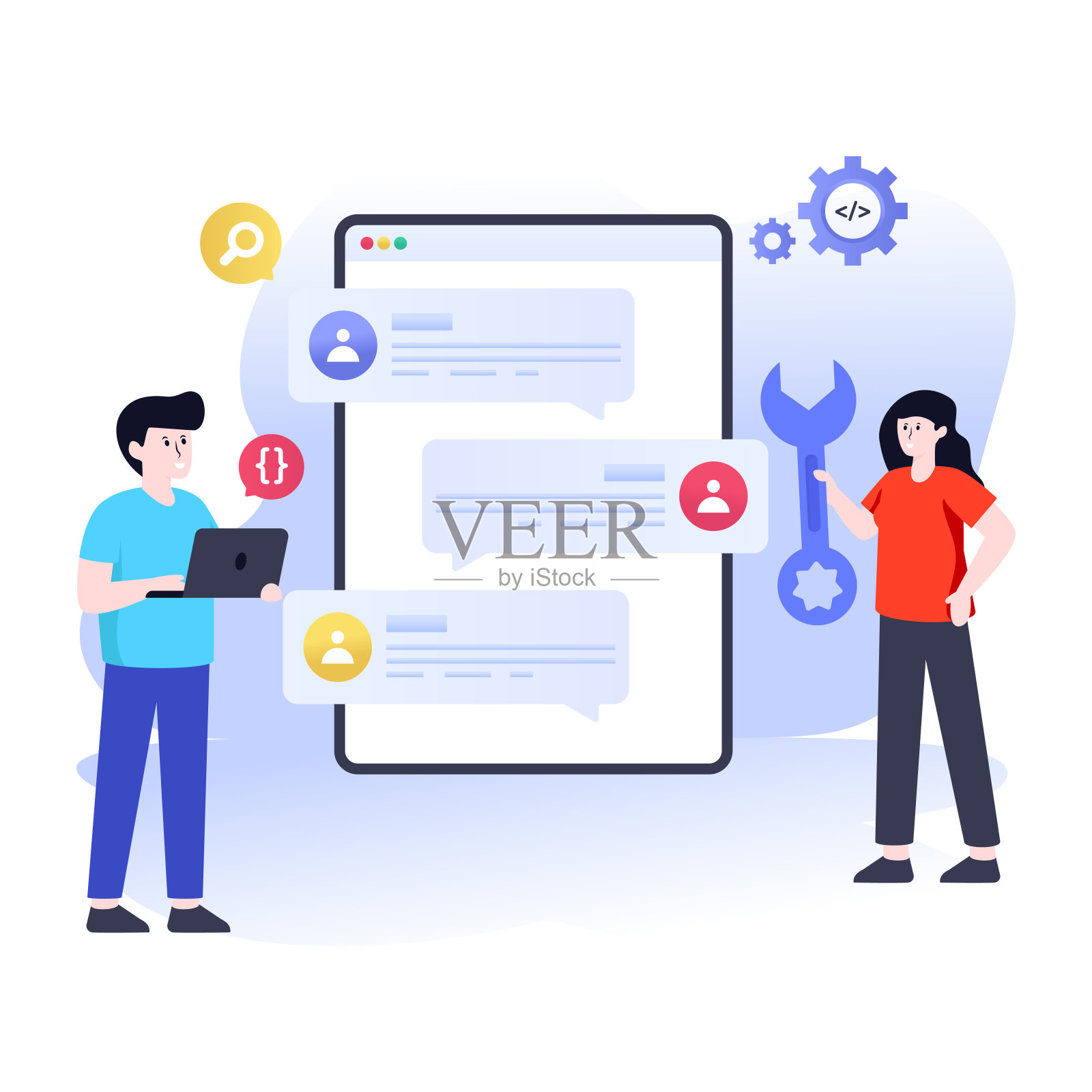 应用程序开发设计模板素材