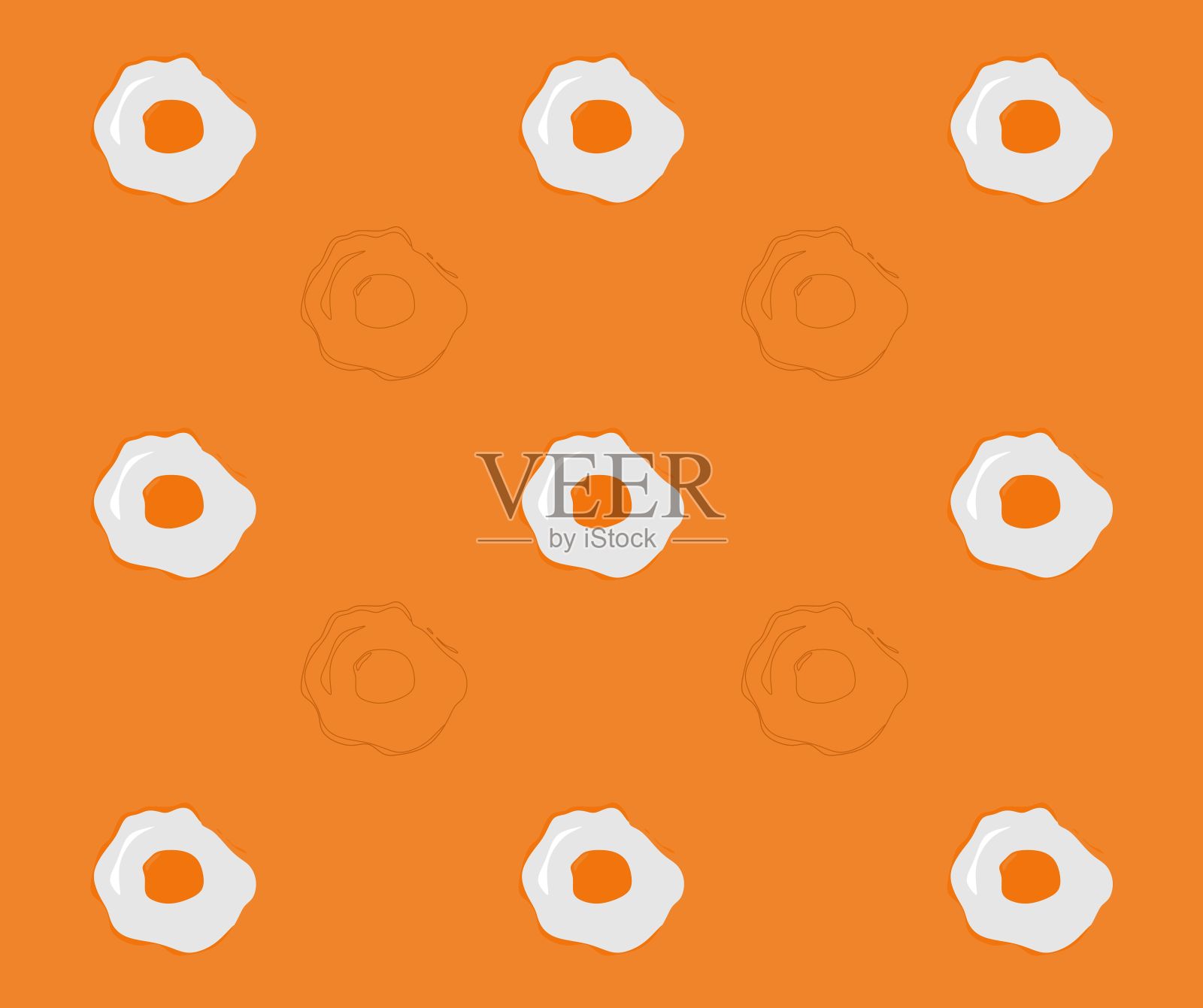 关于鸡蛋背景插图的设计插画图片素材