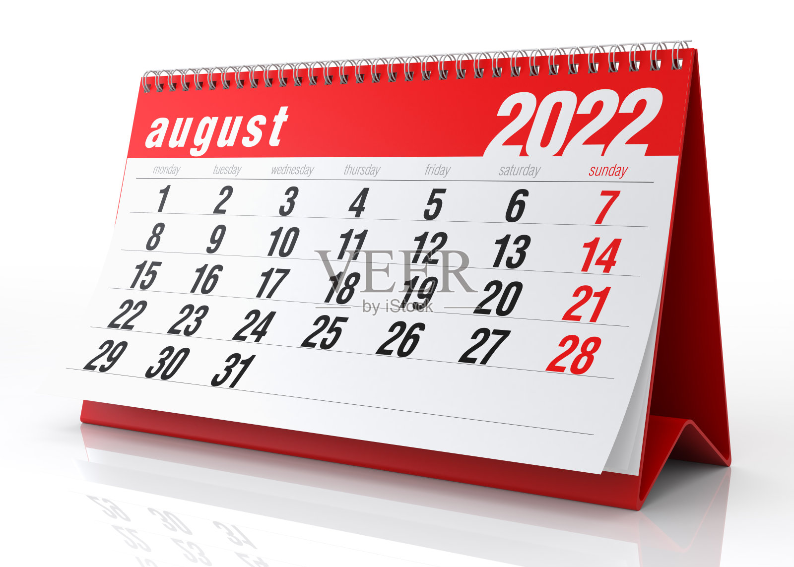 2022年8月日历照片摄影图片