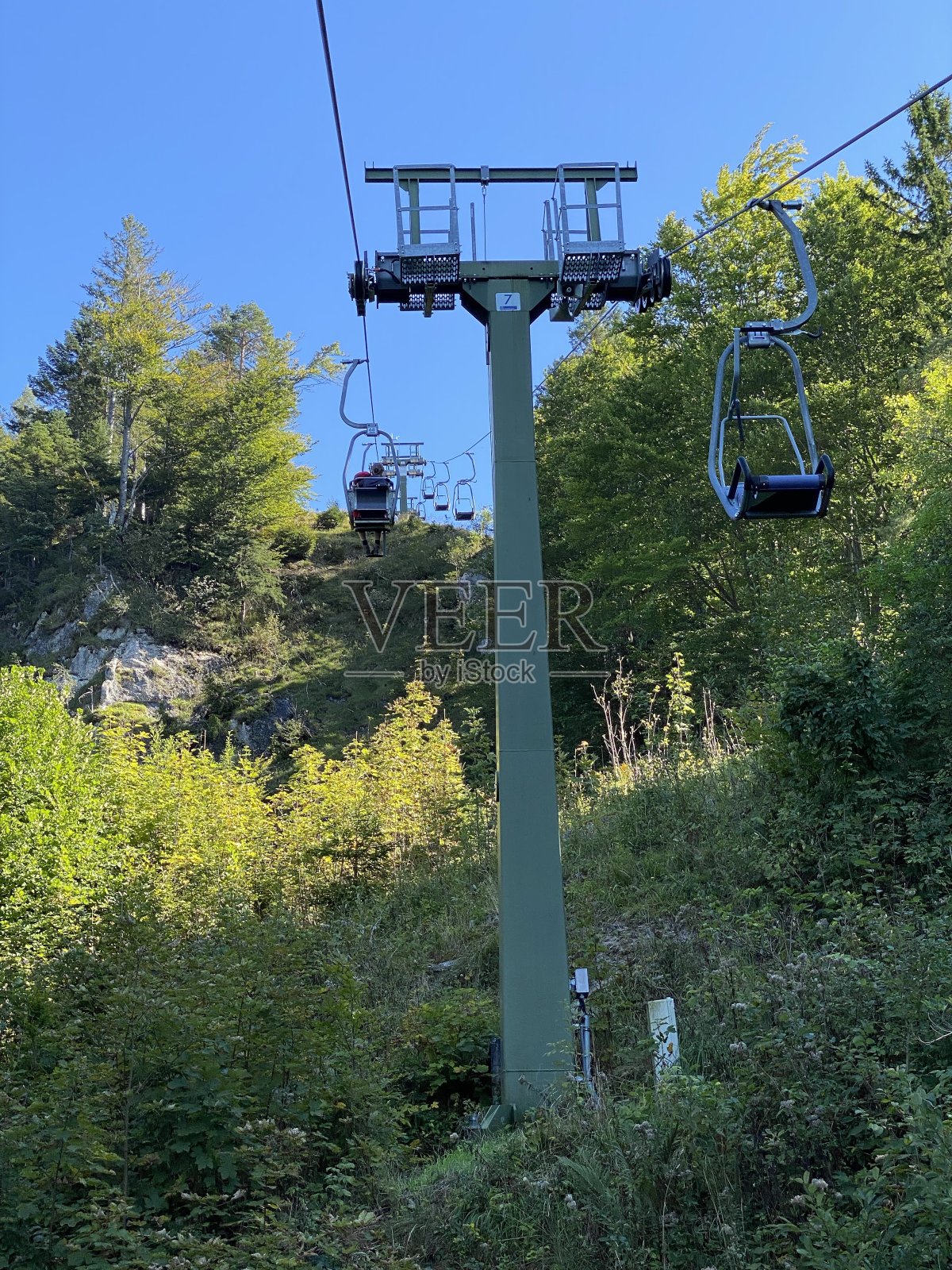 Kufstein附近的高山缆车照片摄影图片