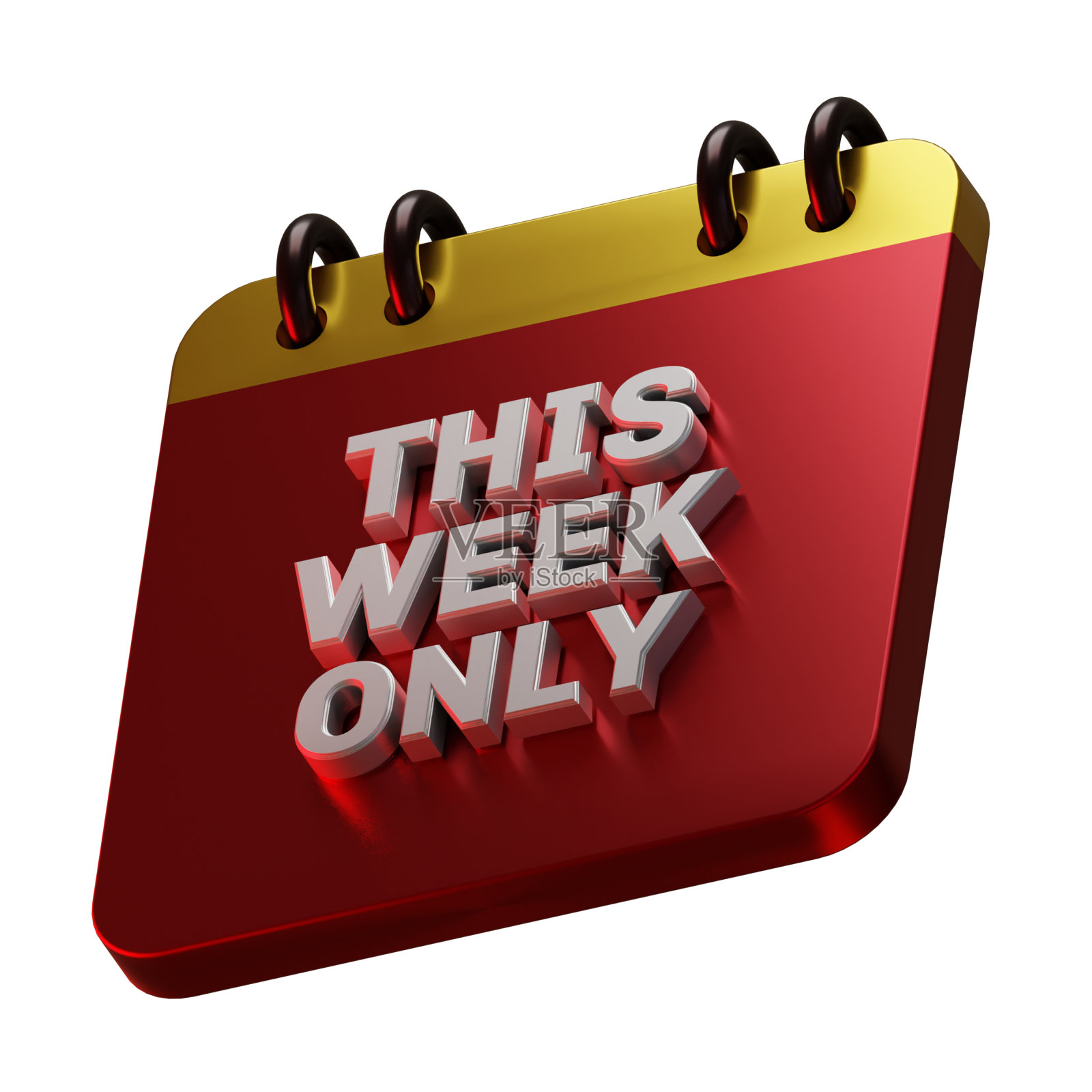 本周唯一的一天事件3d渲染对象插图照片摄影图片