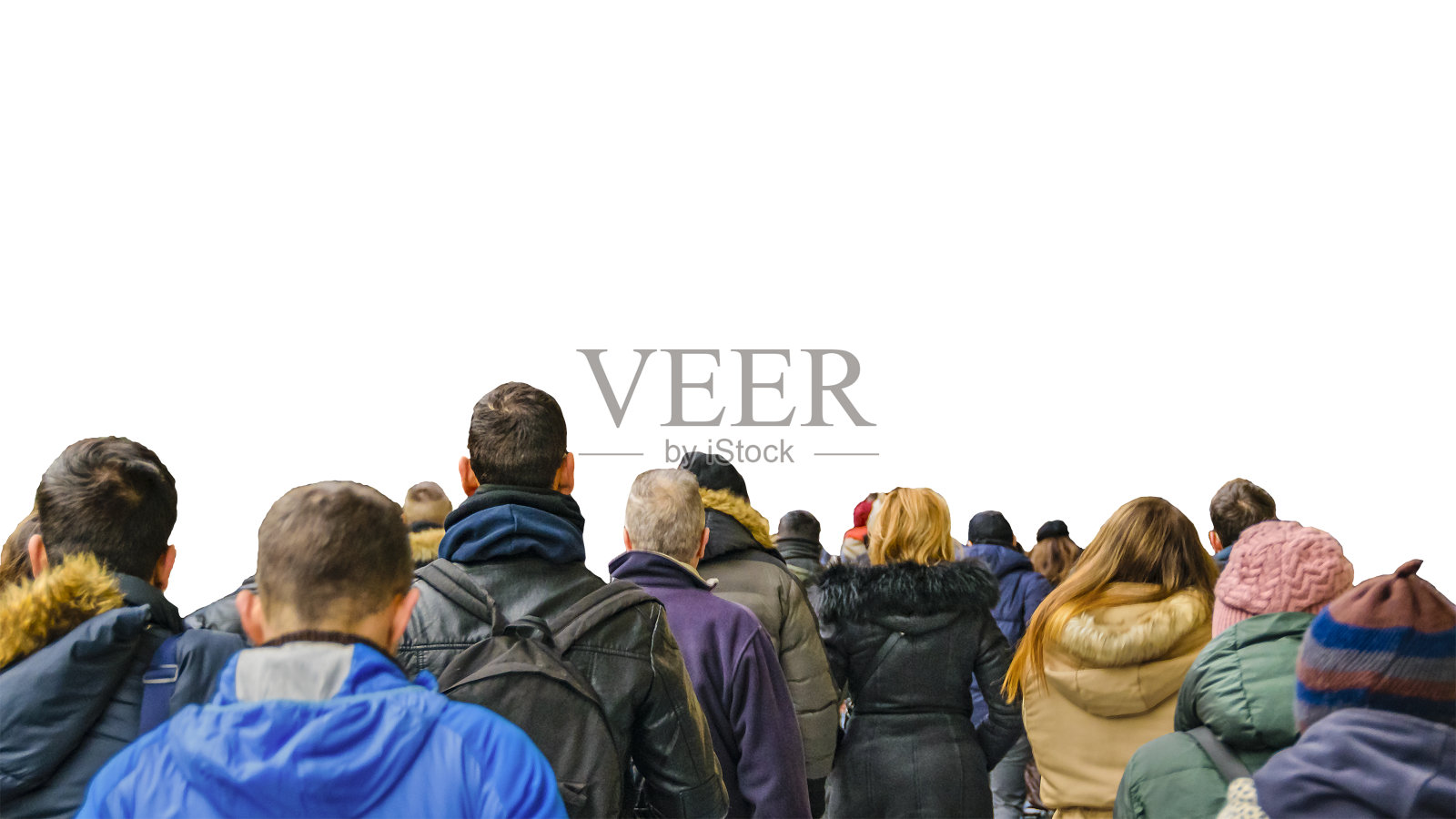 背影人群行走照片摄影图片