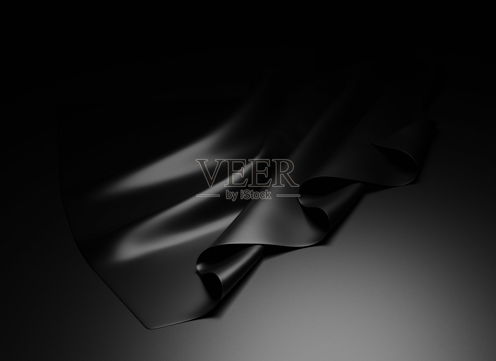 黑色丝绸衣服上的黑色照片摄影图片