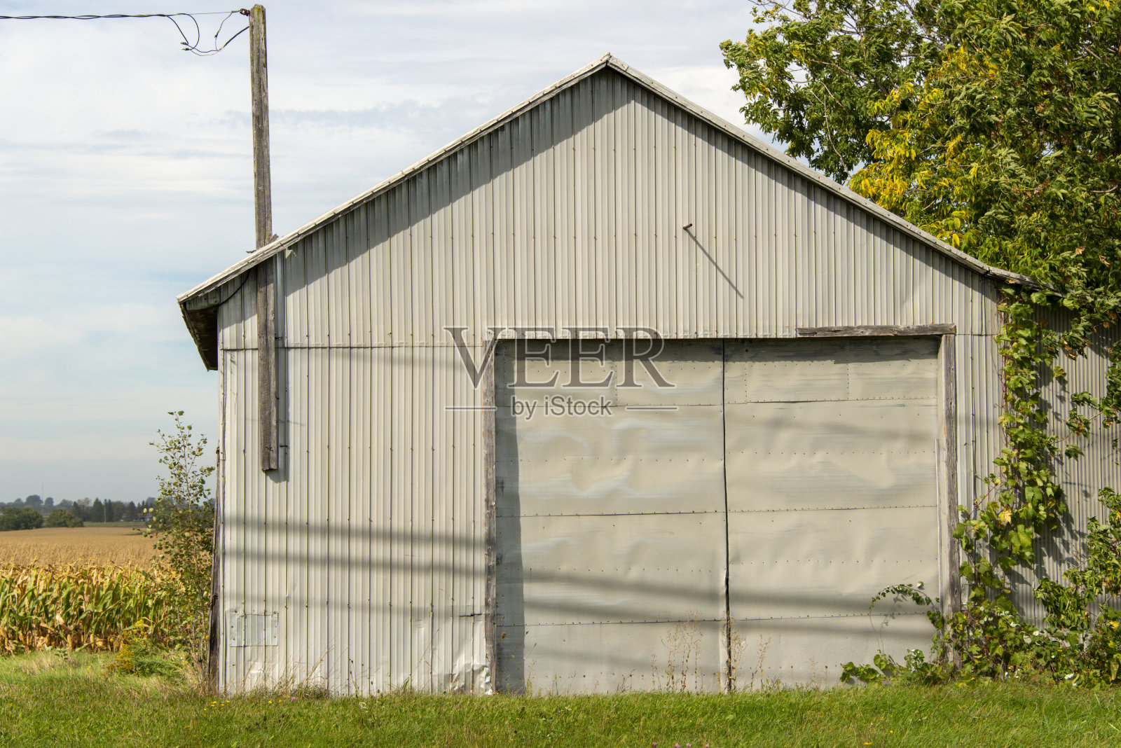 农业区的旧谷仓照片摄影图片
