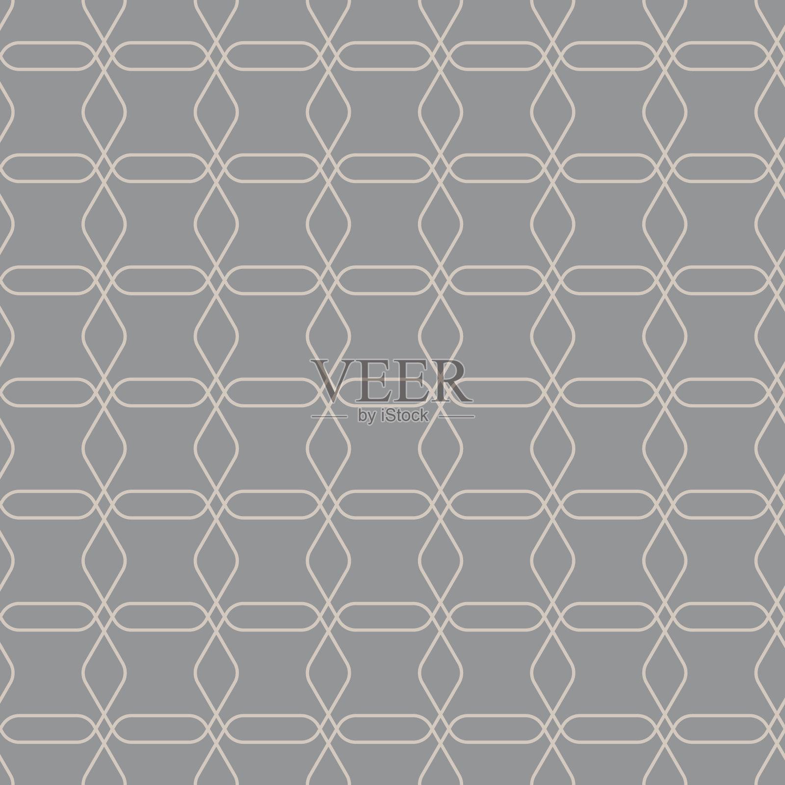 几何矢量无缝模式上的灰色背景插画图片素材