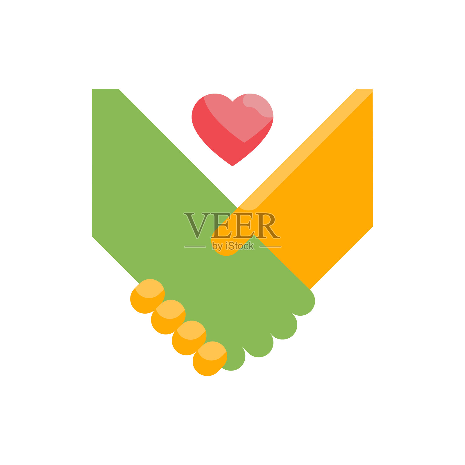 忠诚矢量平面图标风格插图。EPS 10个文件插画图片素材