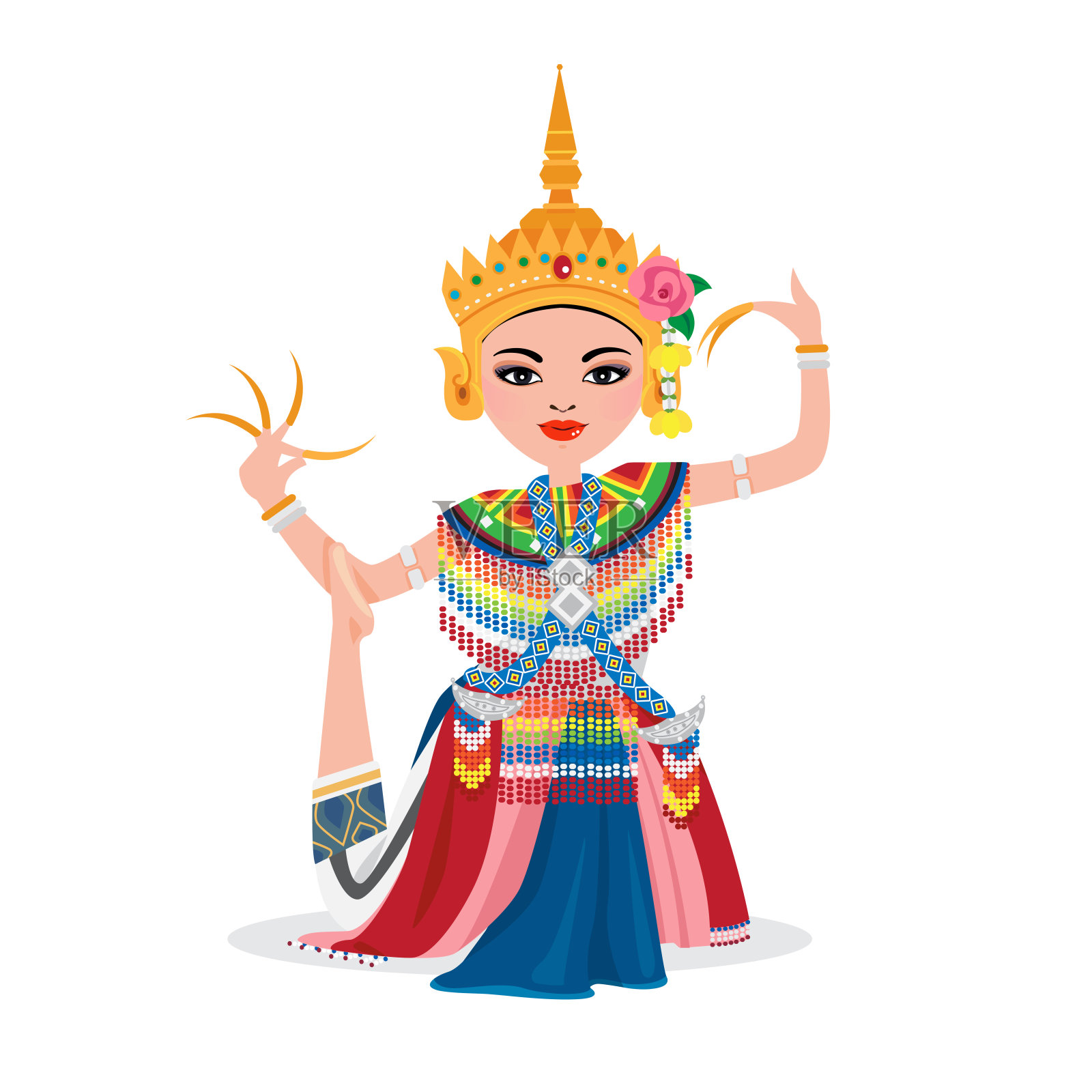 庄园舞插画图片素材