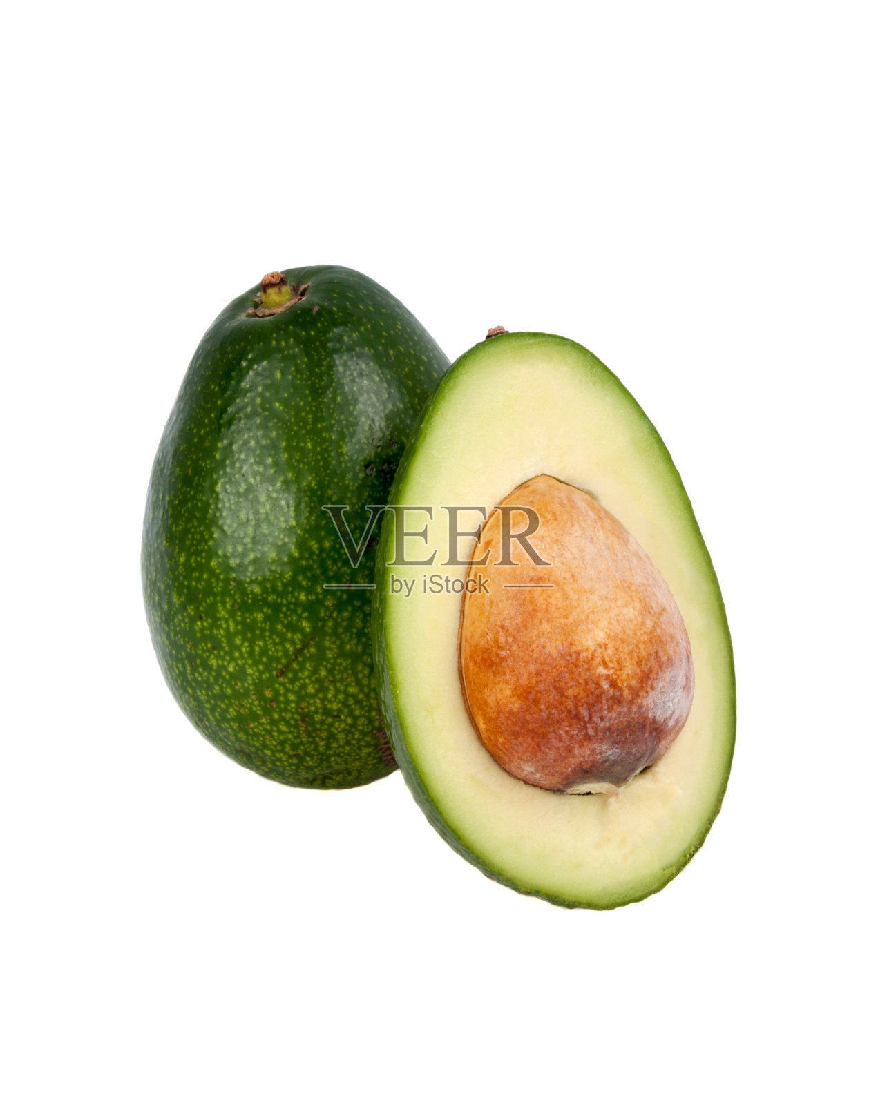 新鲜的有机牛油果。热带异域美食。照片摄影图片