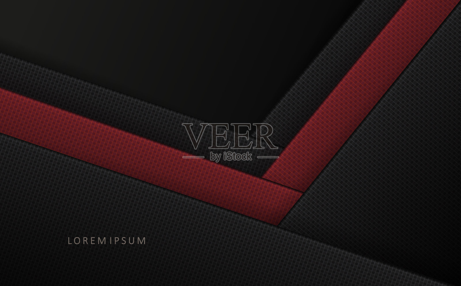 几何华丽的背景，纹理倾斜的窗帘在红色和灰色插画图片素材