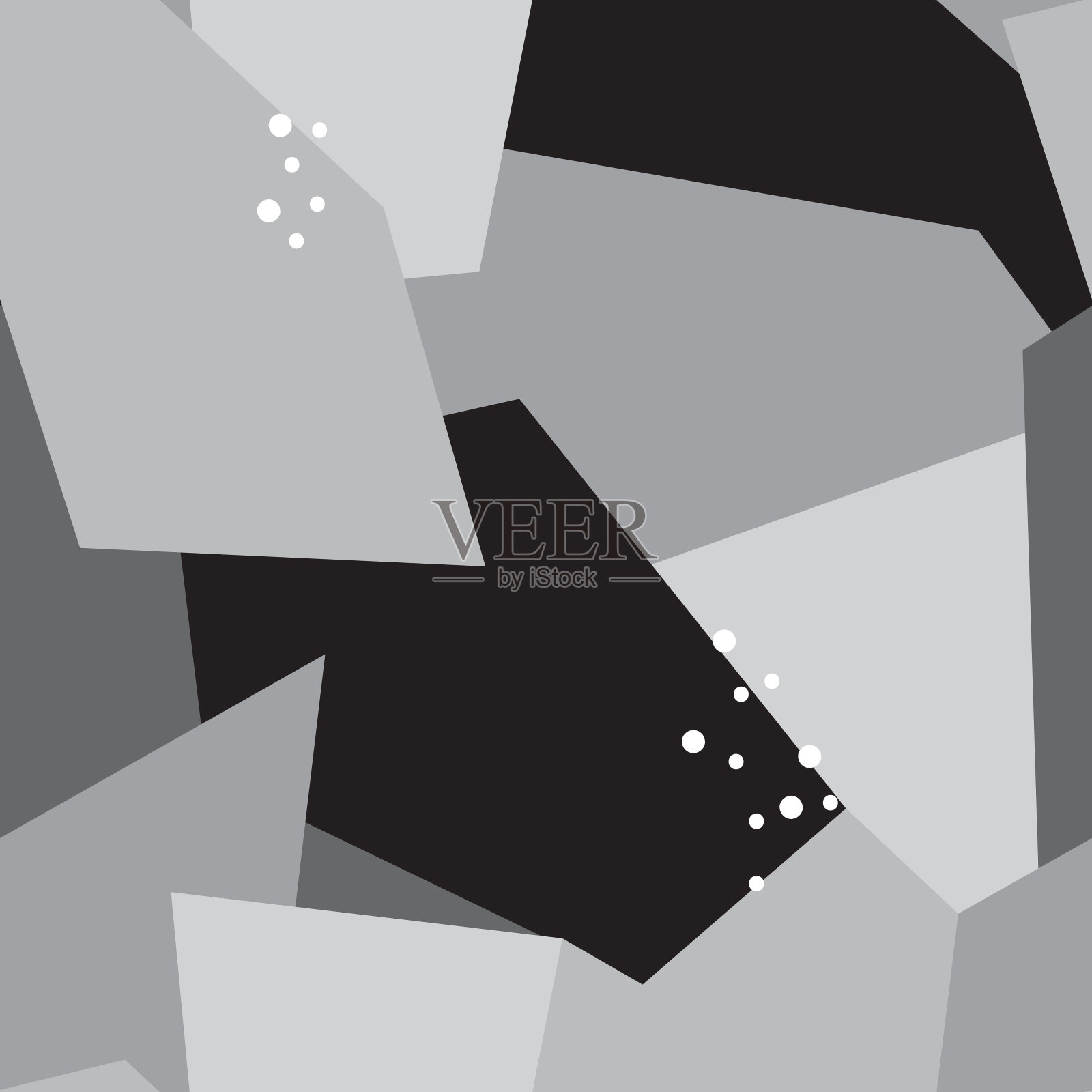 抽象无缝图案与图形元素，现代抽象形状。插画图片素材