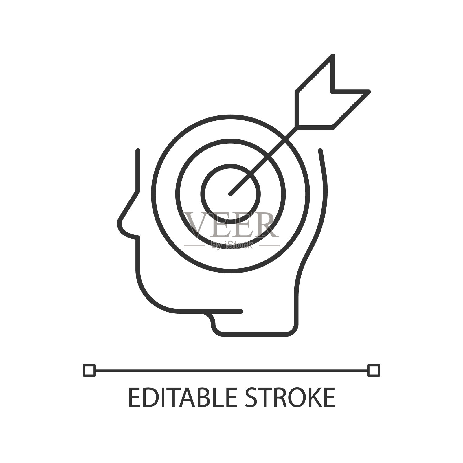 精确的知识直线图标插画图片素材