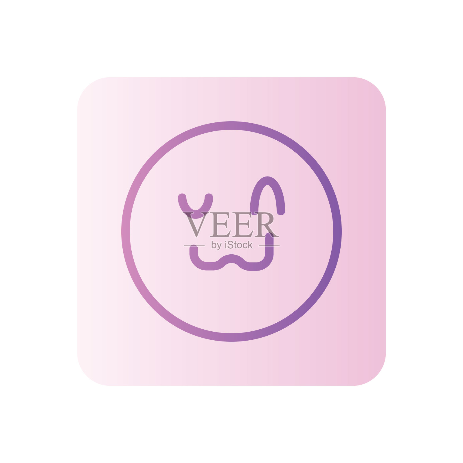 疯狂的渐变图标孤立在白色背景图标素材