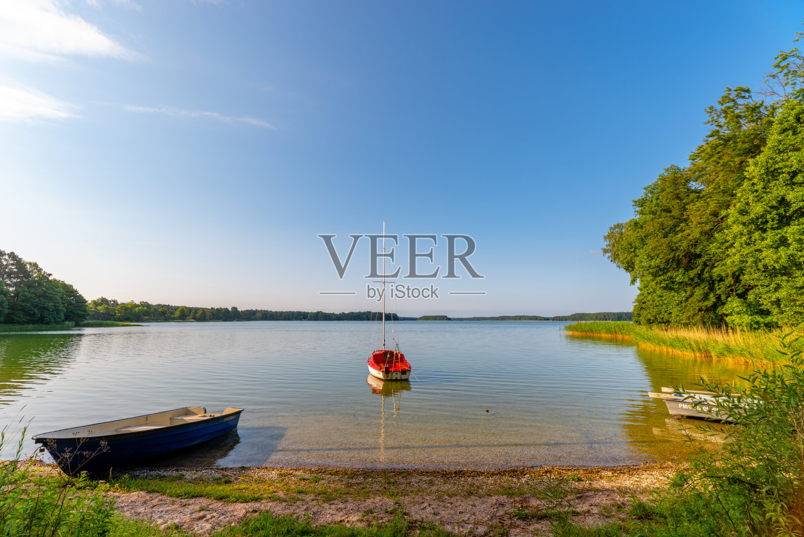 日出在Wdzydze湖照片摄影图片