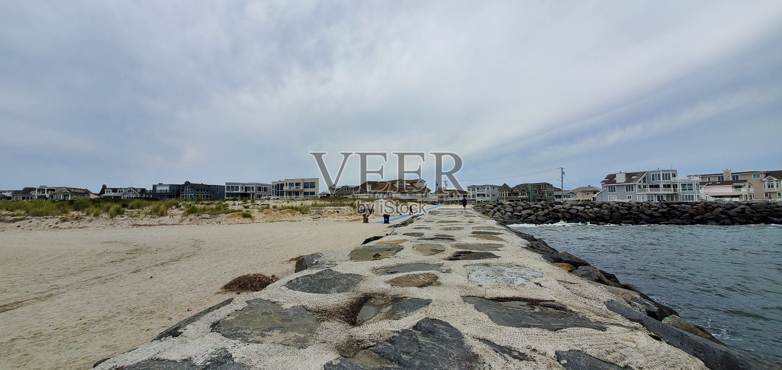 新泽西州阿瓦隆的海洋墙照片摄影图片