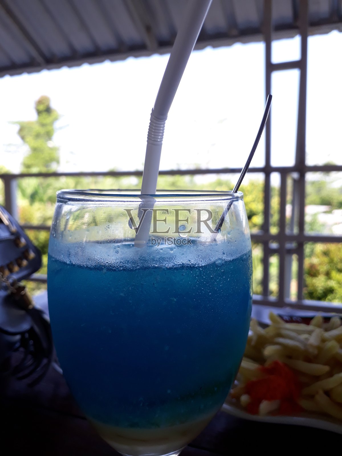 蓝色的饮料照片摄影图片