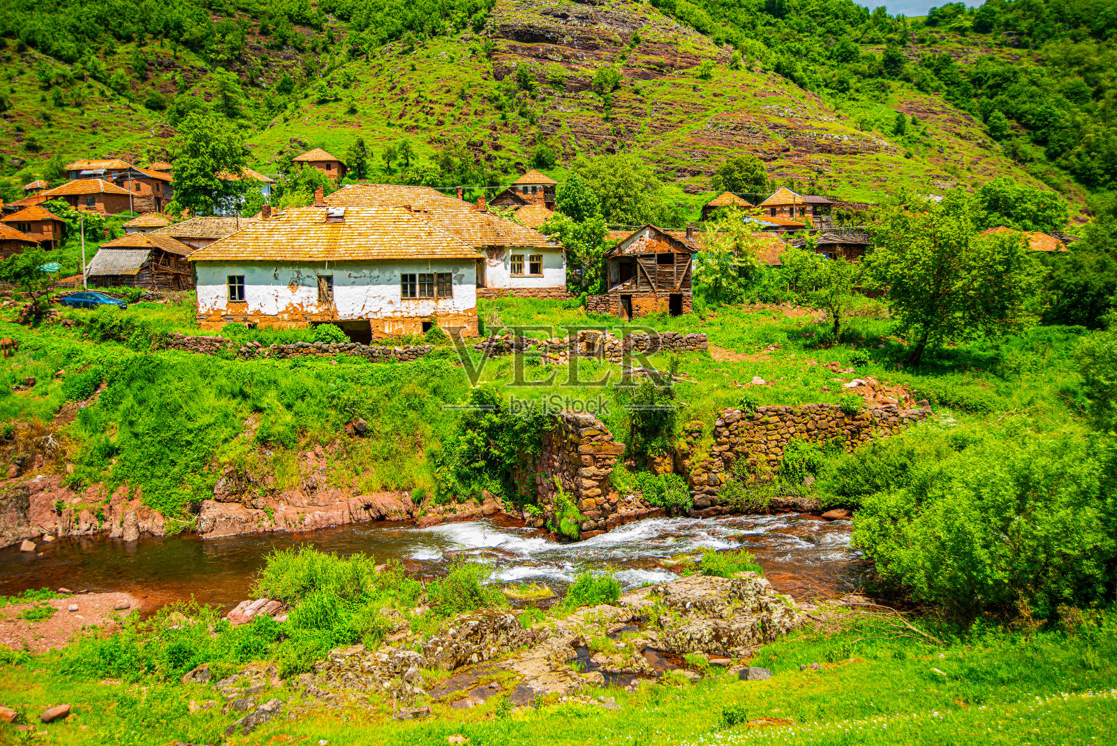 古老的山村照片摄影图片