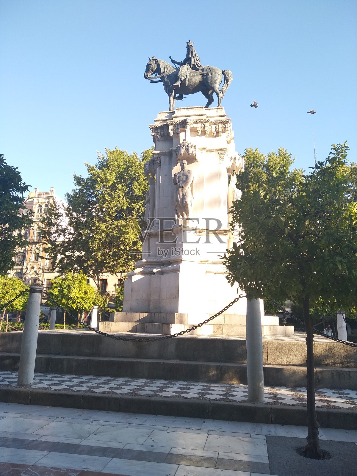 骑马的雕像照片摄影图片