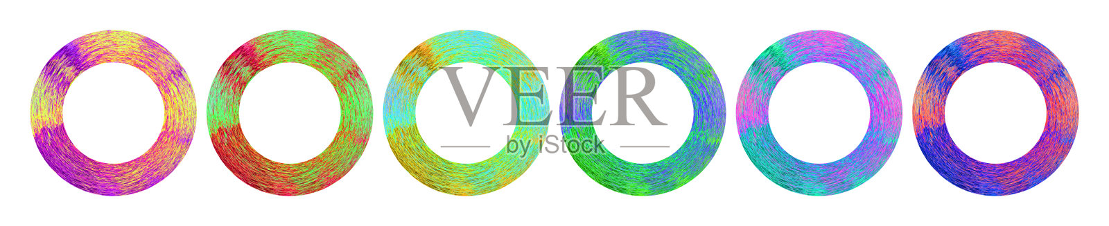 颜色的轮子插画图片素材