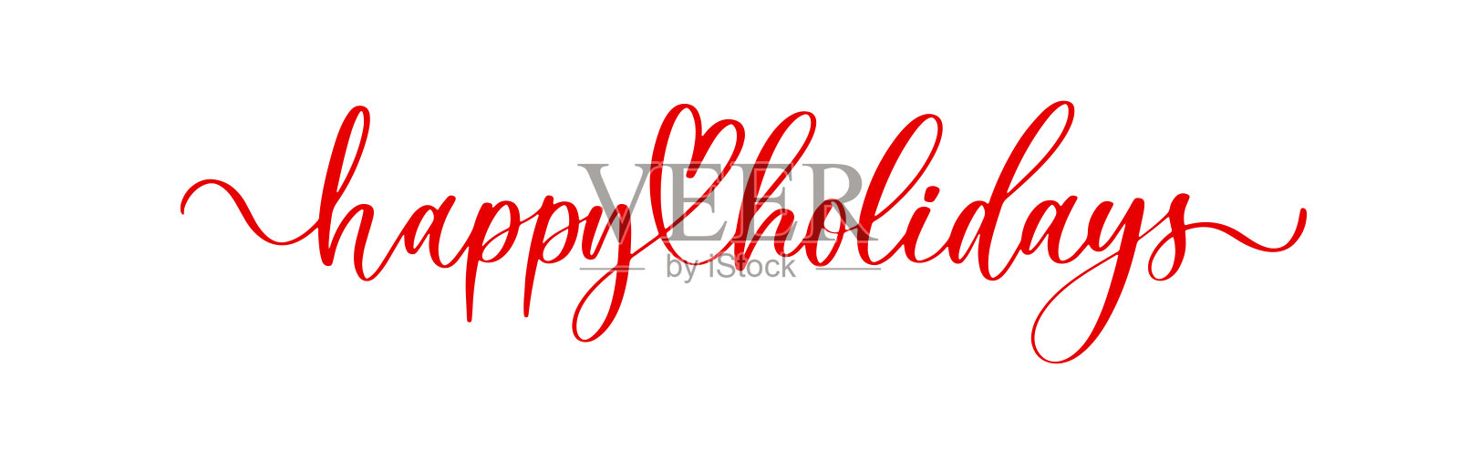 矢量插图的纸卡片快乐的节日字母和装饰元素。圣诞书法。设计元素图片