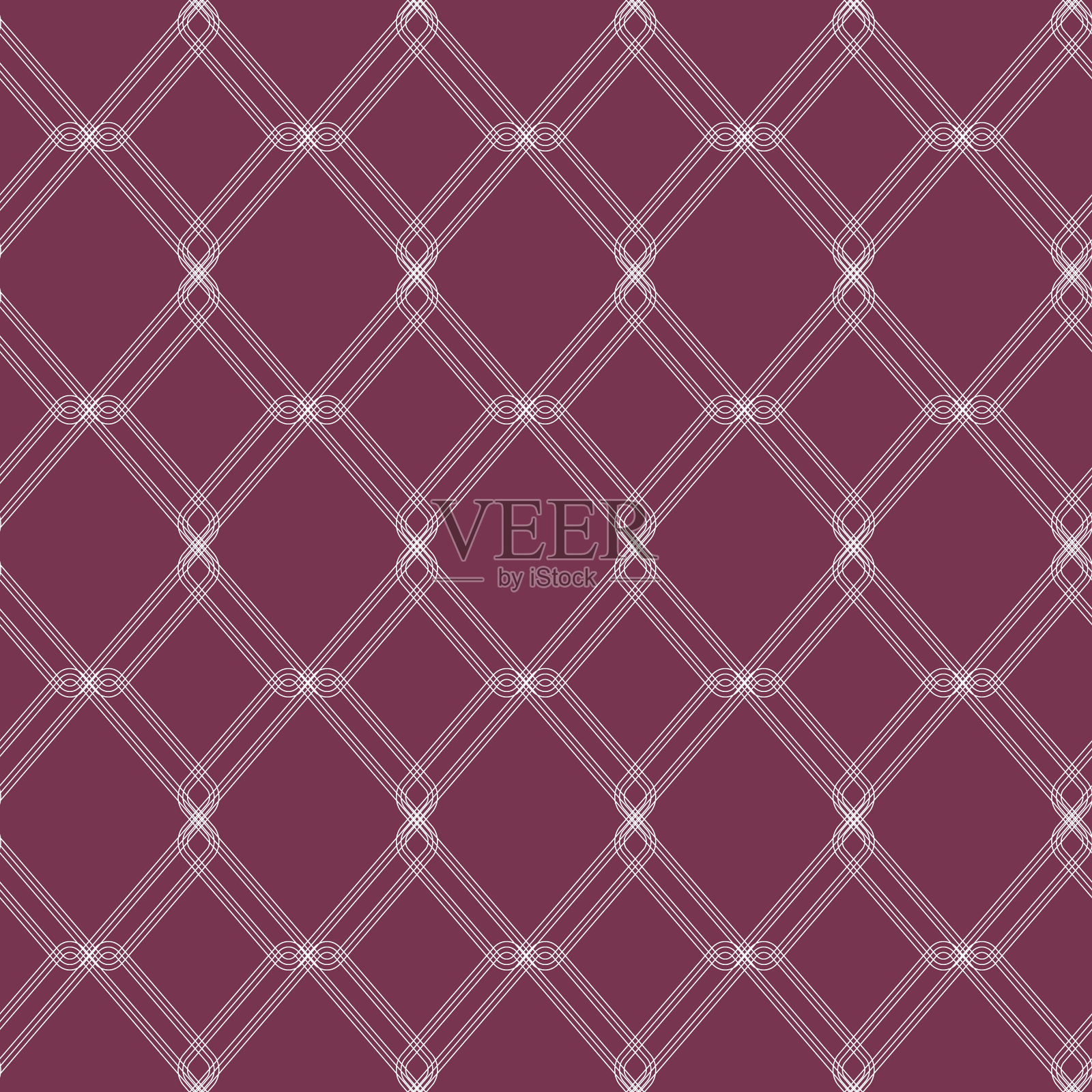 白色和红色图案与几何无缝正方形为织物图案插画图片素材