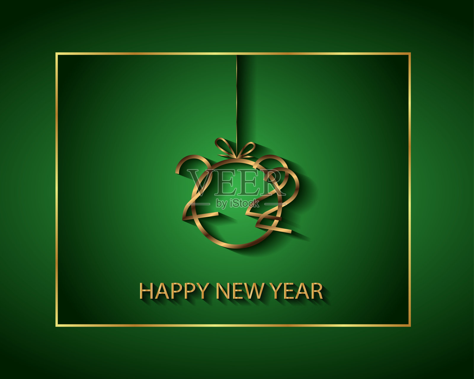 2022年新年快乐背景。插画图片素材