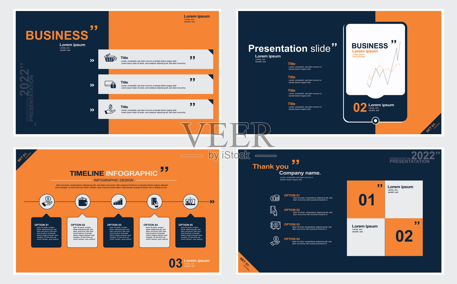 商务极简幻灯片演示背景模板：商务演示模板，库存插图设计模板素材