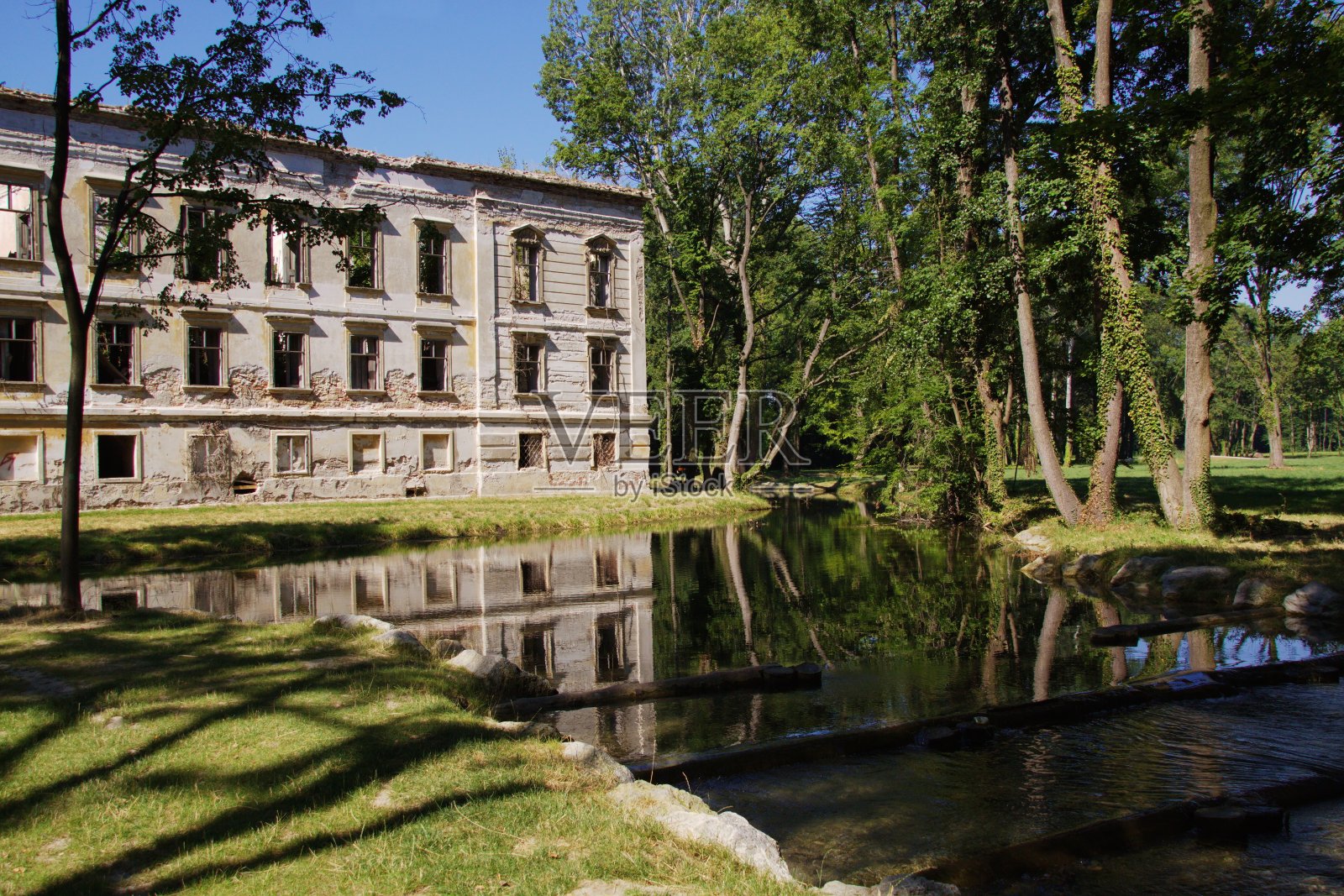 Pottendorf城堡的废墟，下奥地利，奥地利，欧洲照片摄影图片