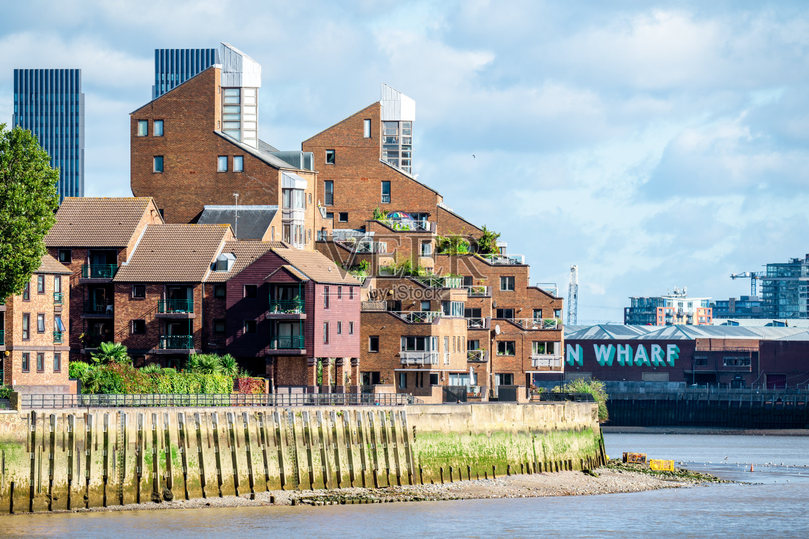 伦敦市中心的公寓照片摄影图片