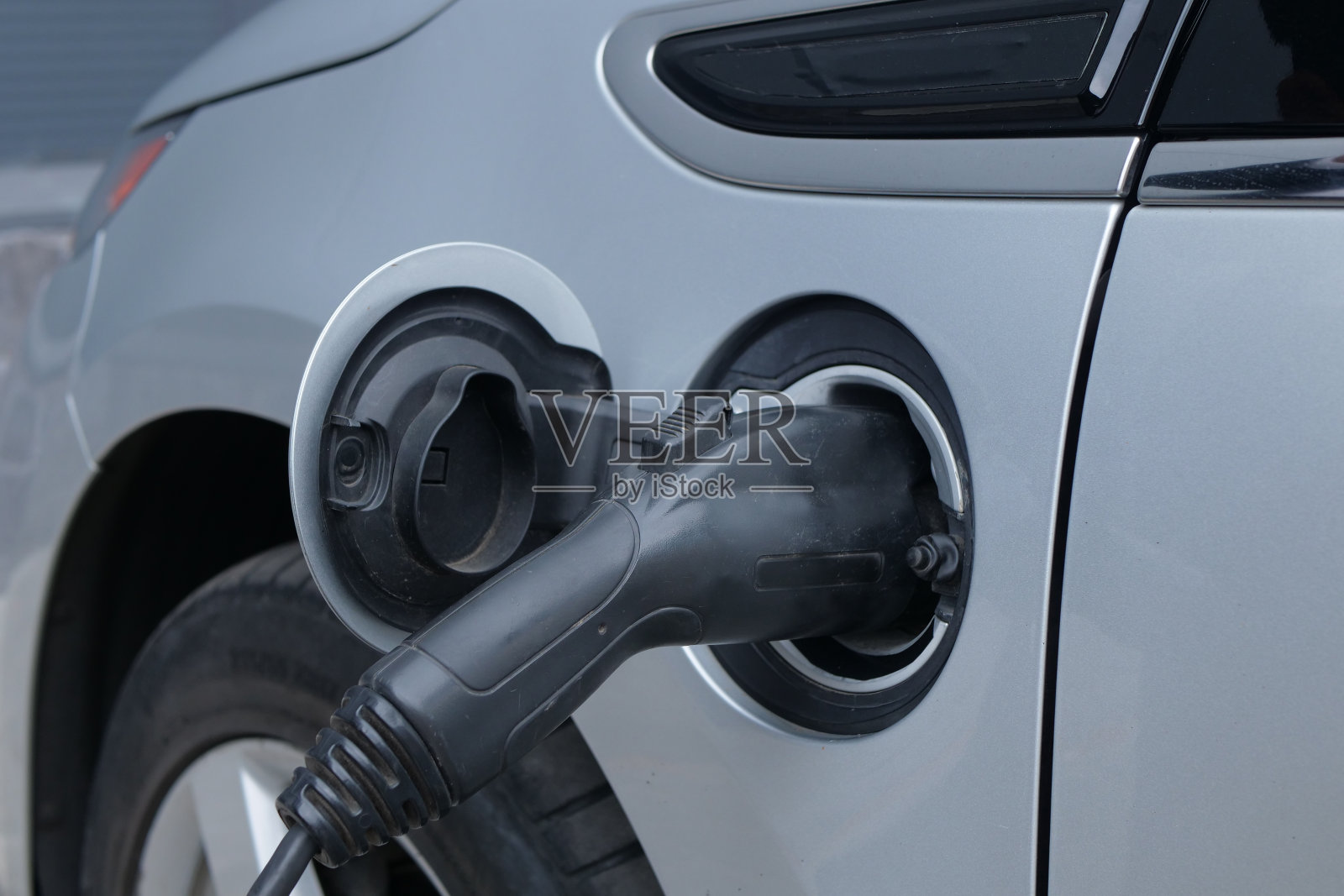 电动汽车充电照片摄影图片