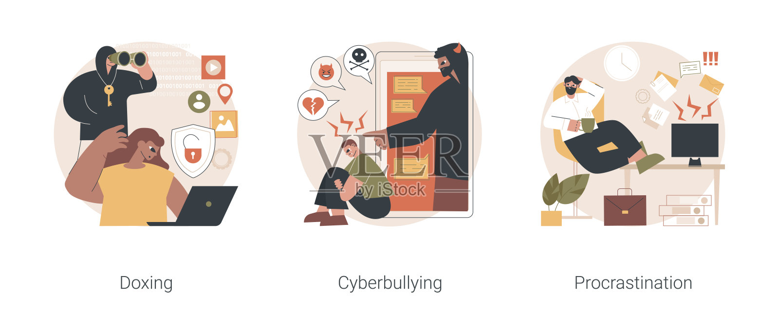 社会工程抽象概念矢量插图。插画图片素材