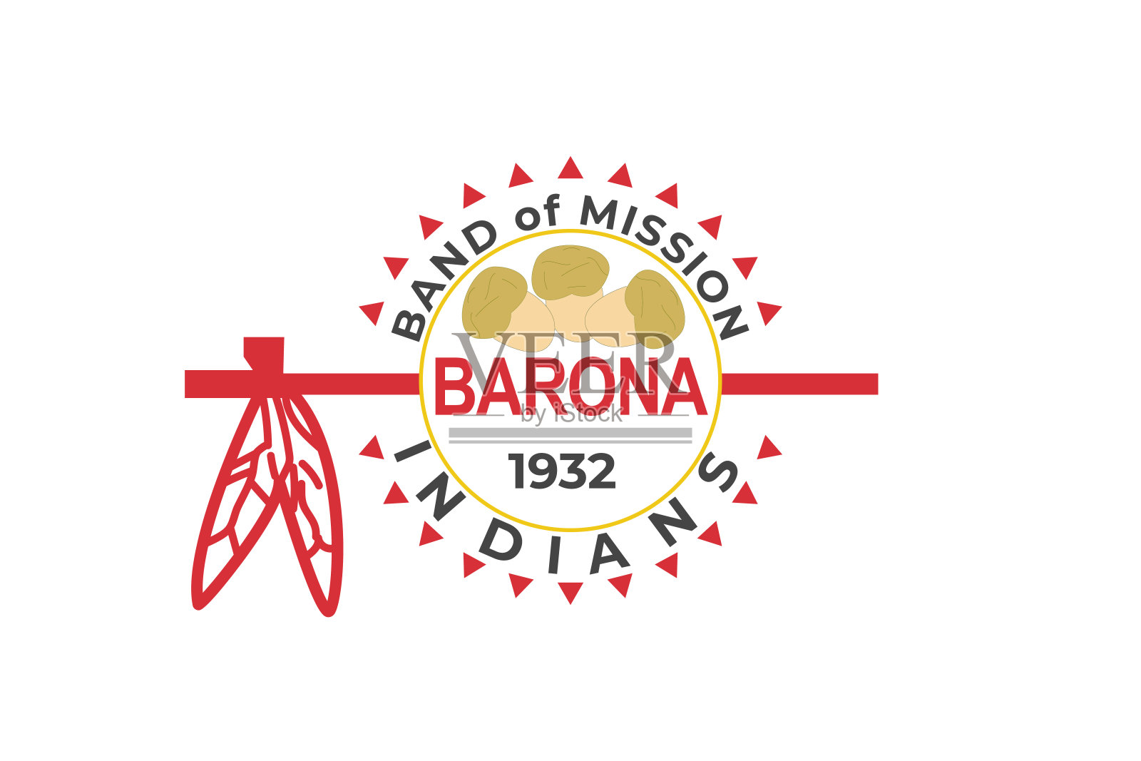 巴罗纳集团的队长大乐队的使命印度国旗的真实比例和颜色，矢量插画图片素材