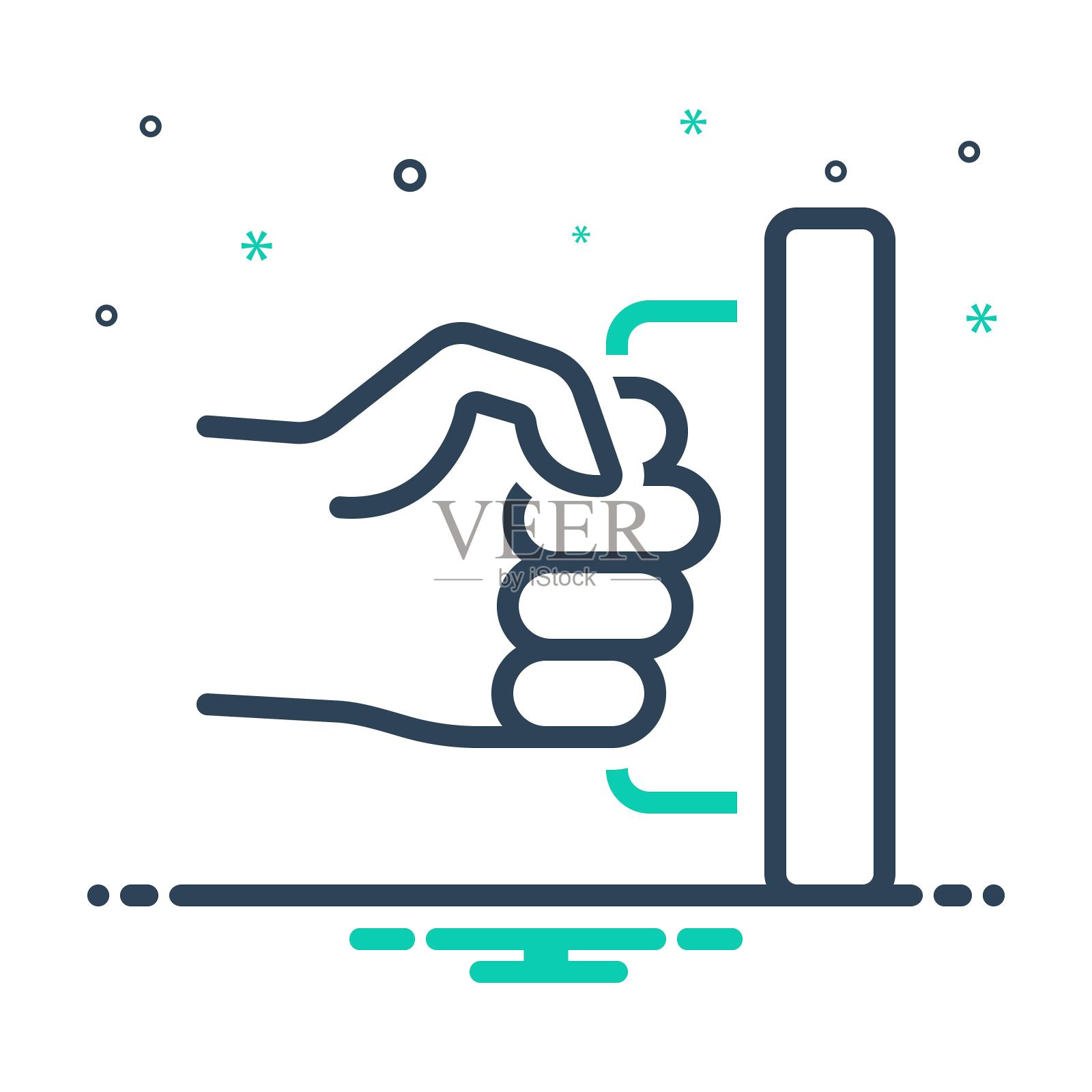 推拉插画图片素材