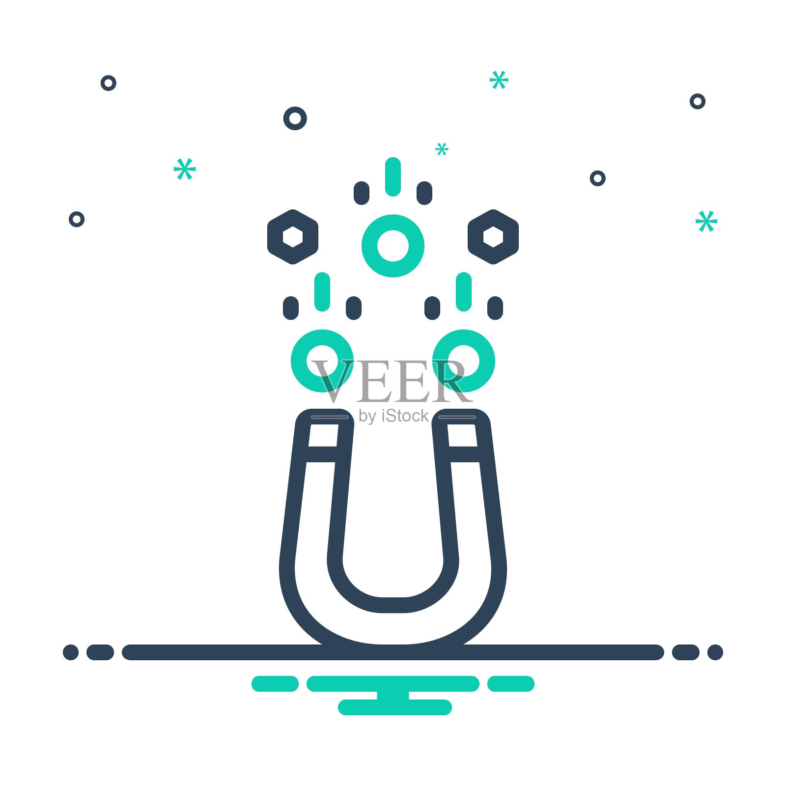 获得磁铁插画图片素材