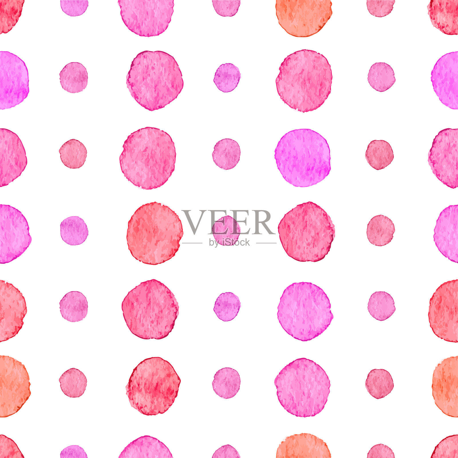 无缝水彩点图案插画图片素材