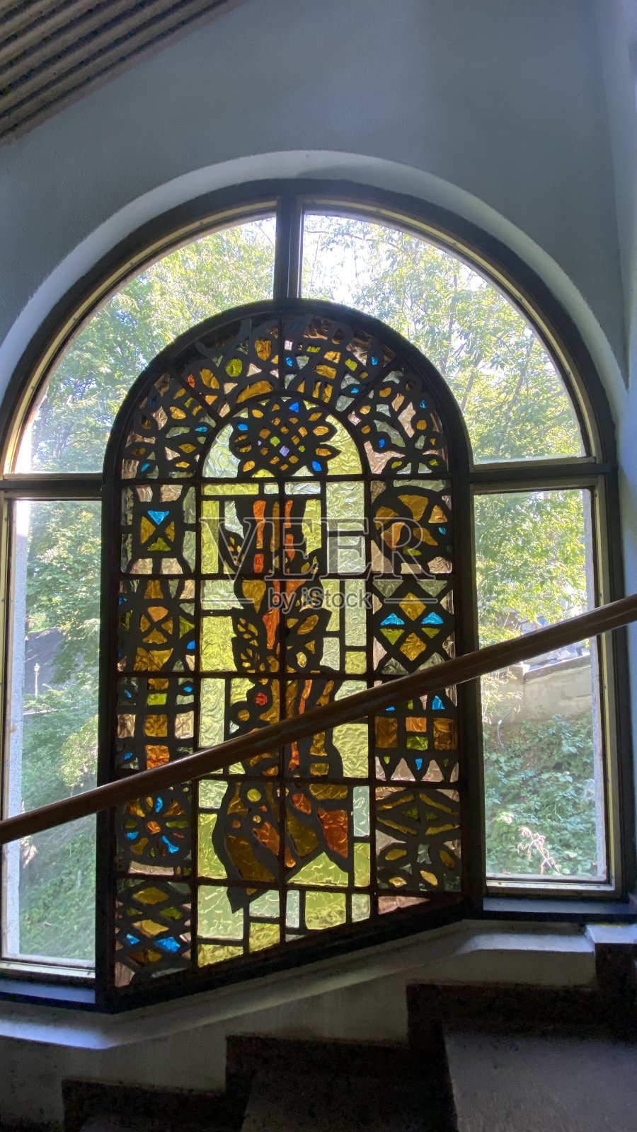 彩色玻璃照片摄影图片