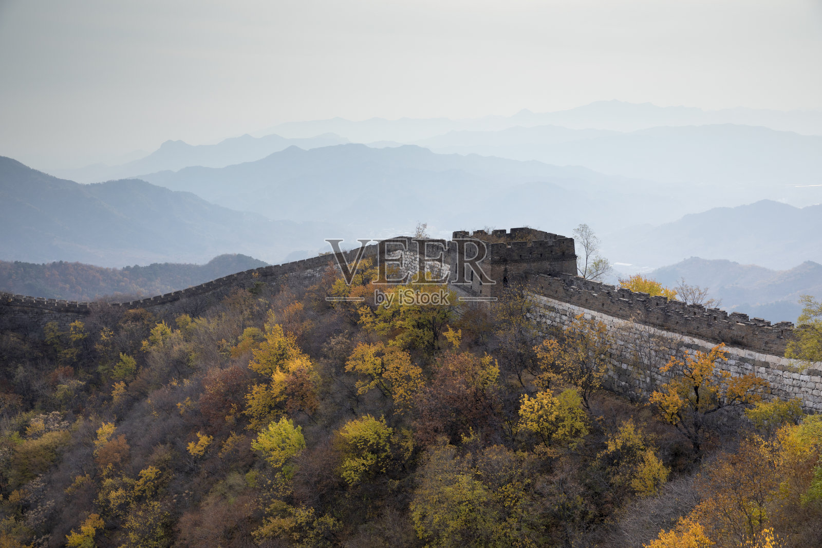 长城秋天照片摄影图片