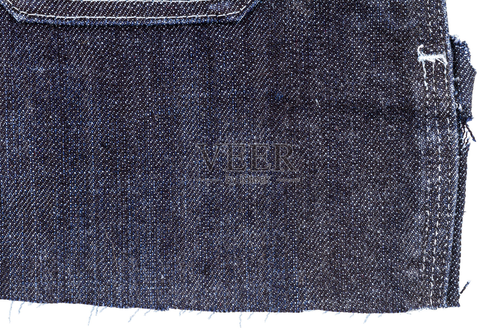 一块蓝色牛仔裤织物照片摄影图片