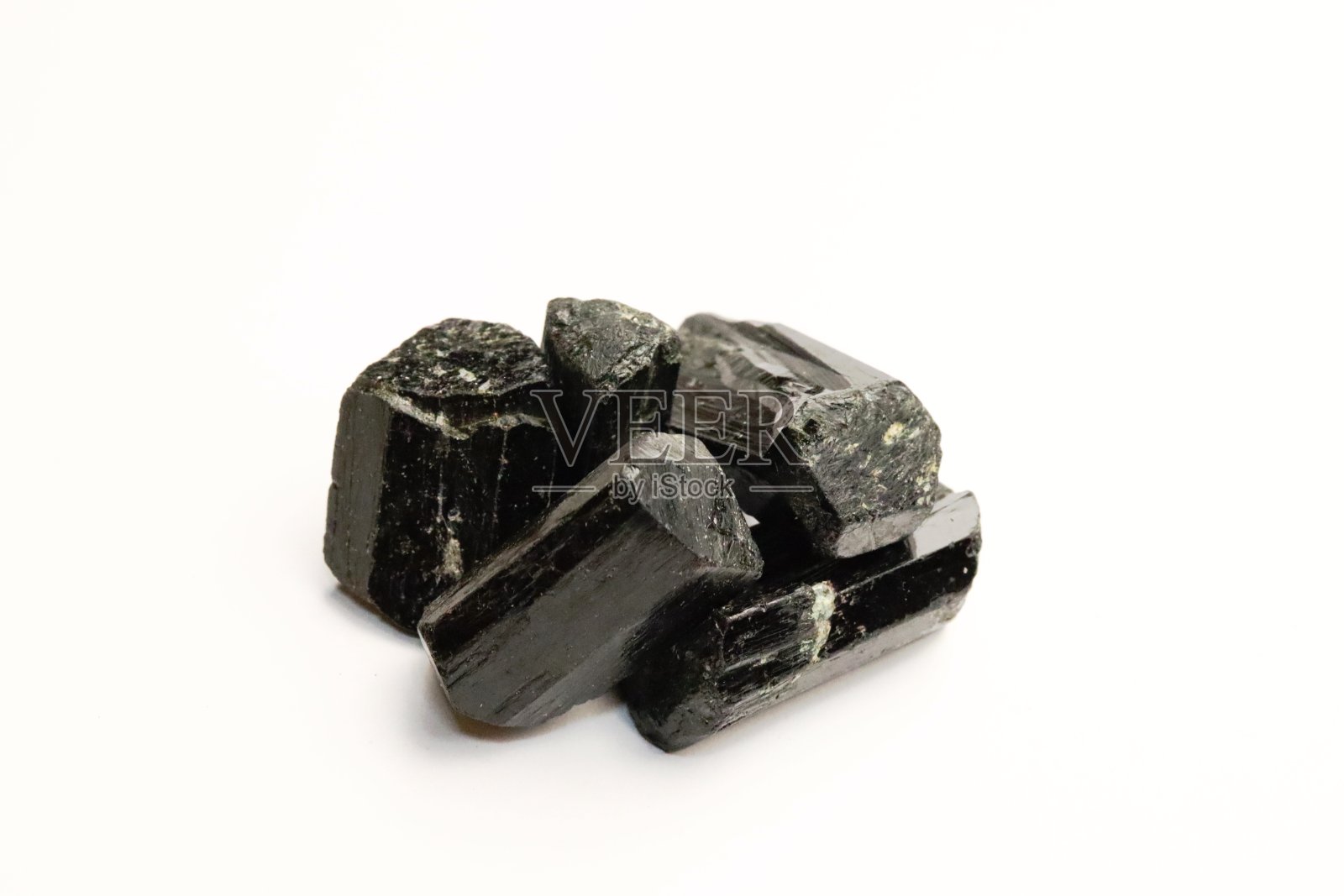 肖尔斯-黑色电气石晶体照片摄影图片