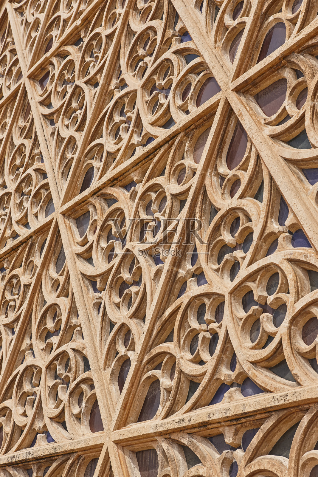 帕尔马大教堂的玫瑰窗。巴利阿里群岛。西班牙照片摄影图片