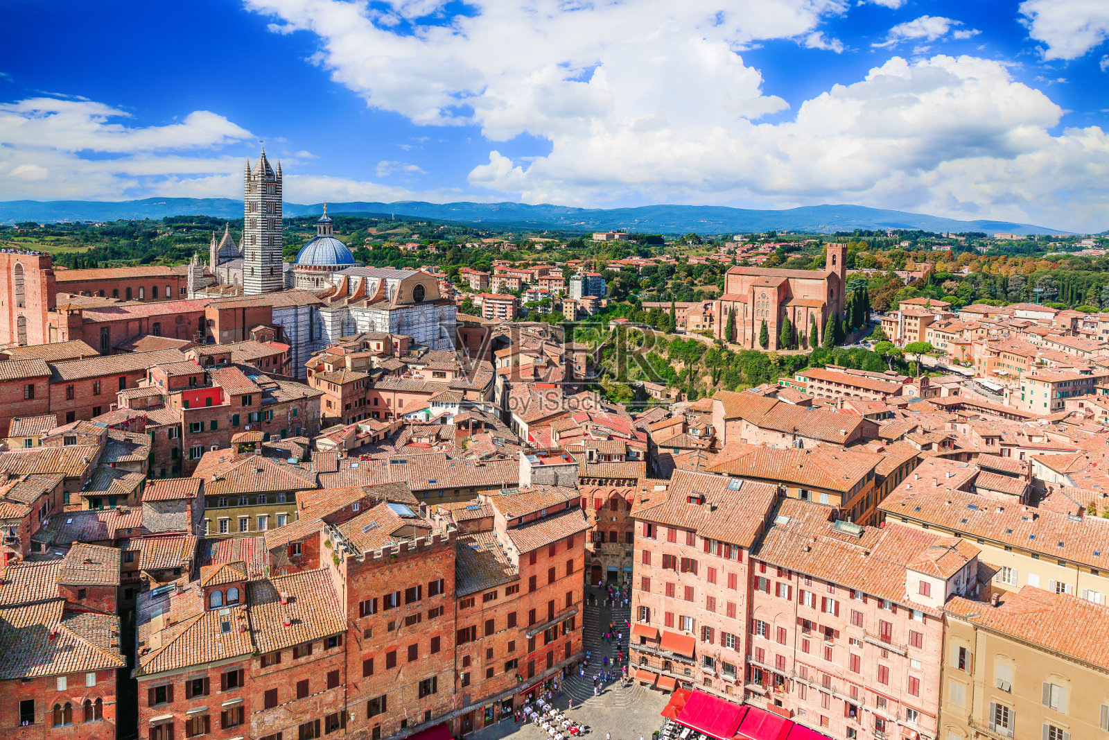 Siena,意大利。照片摄影图片