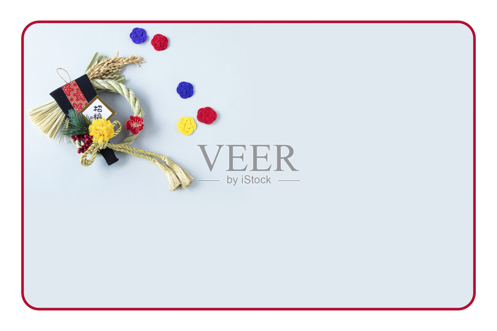 日本的新年花环照片摄影图片