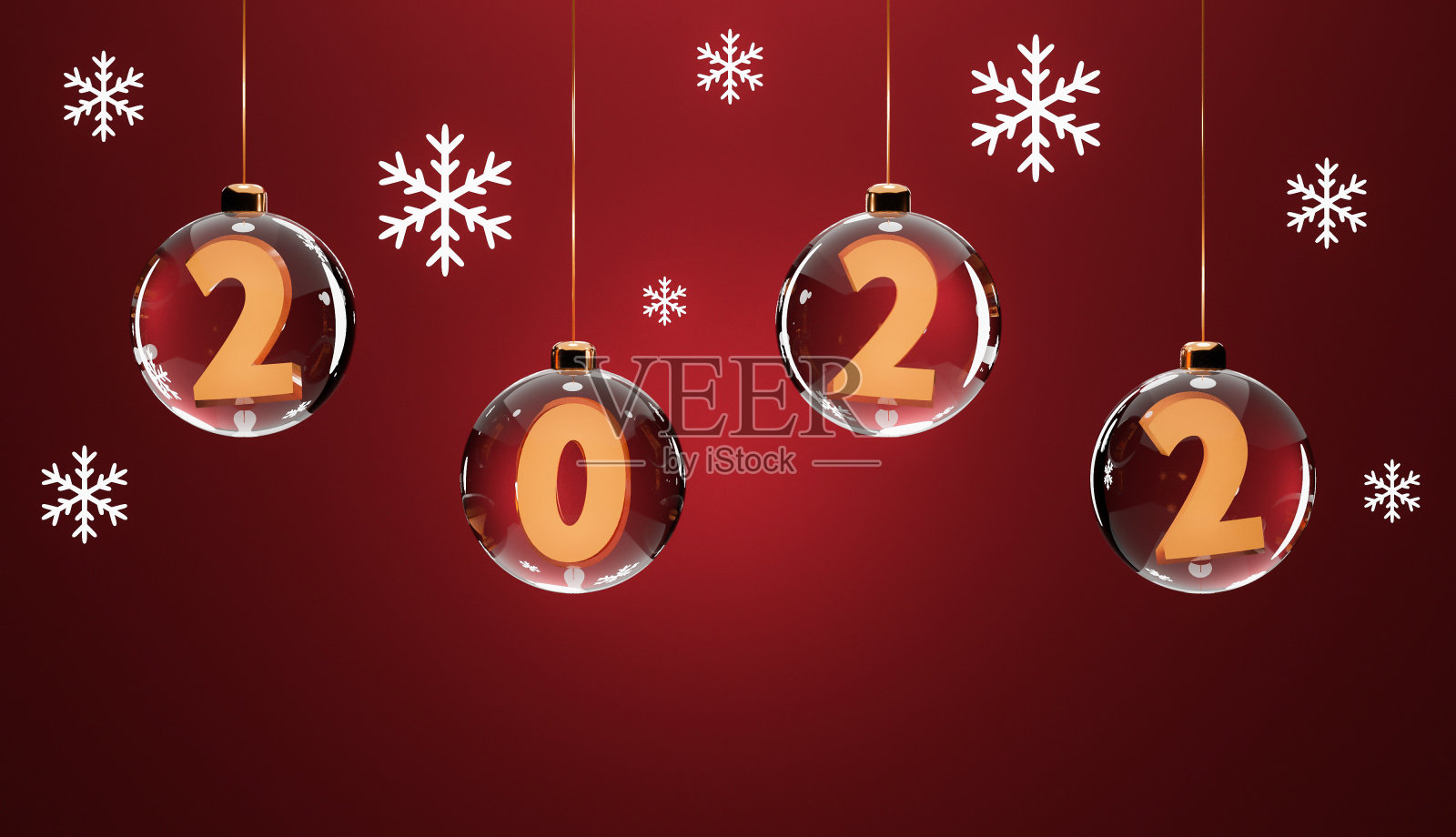 3 d渲染。圣诞节和新年的概念照片摄影图片