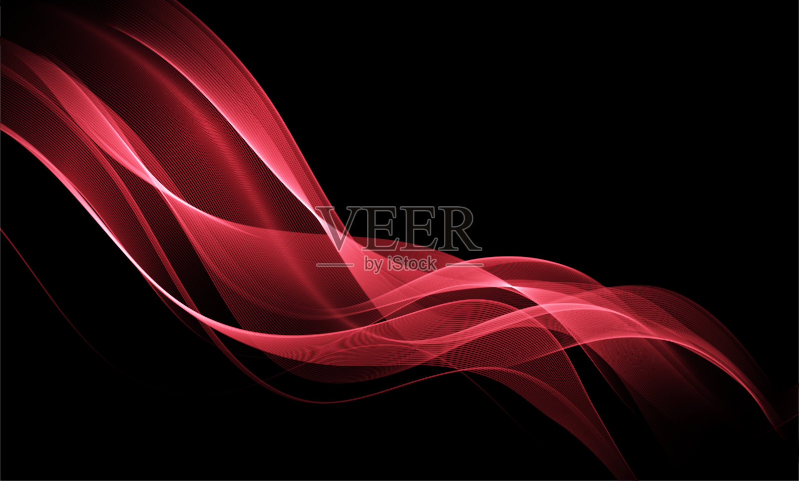 抽象红色背景与照明效果。未来设计布局的报告，海报，传单，横幅。插画图片素材