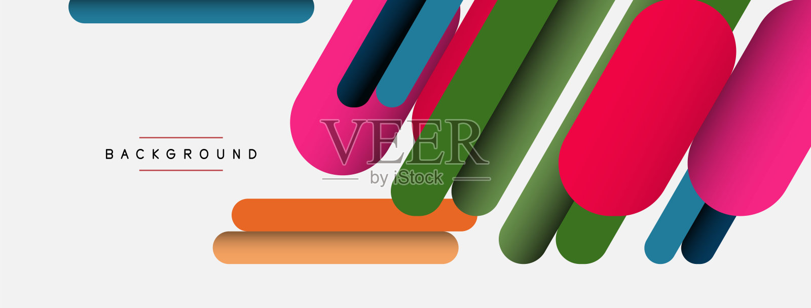 抽象的背景。圆形形状，灰色背景上的线条组成。矢量插图壁纸旗帜背景或着陆页插画图片素材