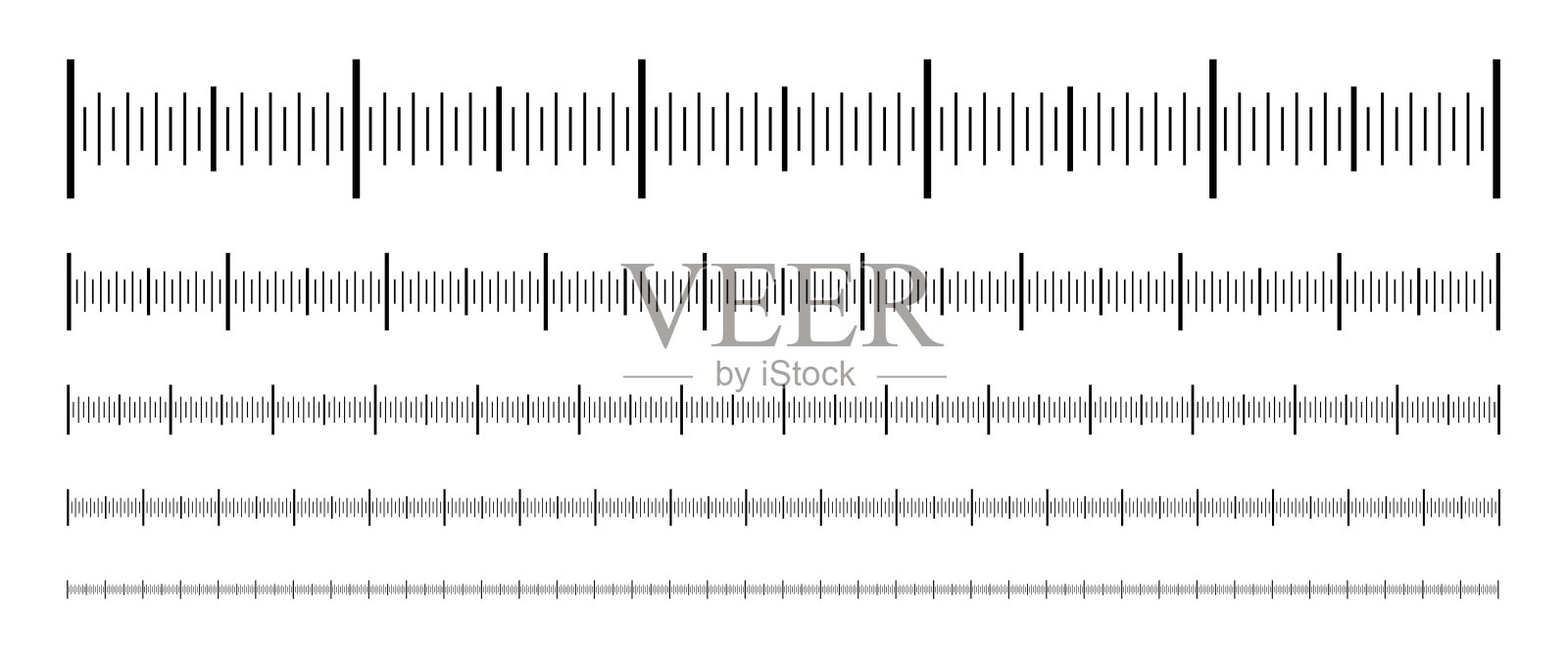 尺比例尺测量或矢量长度测量比例尺图表插画图片素材