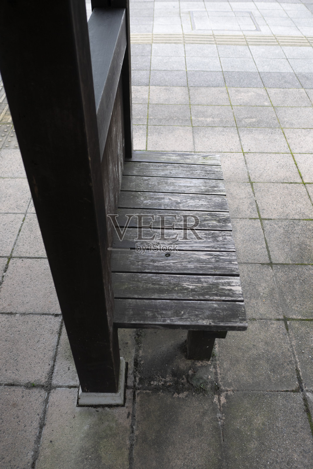 一张旧木凳照片摄影图片