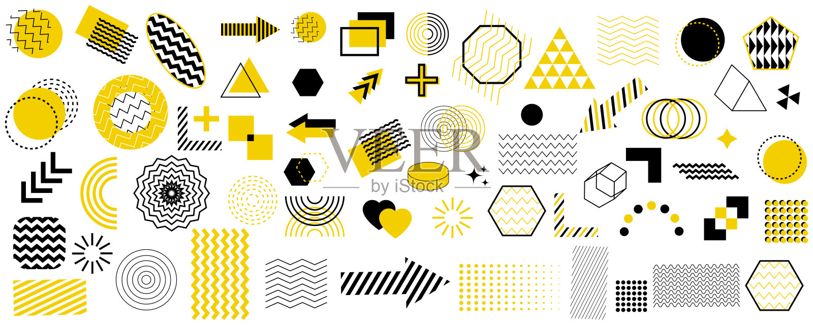 几何形状集合插画图片素材