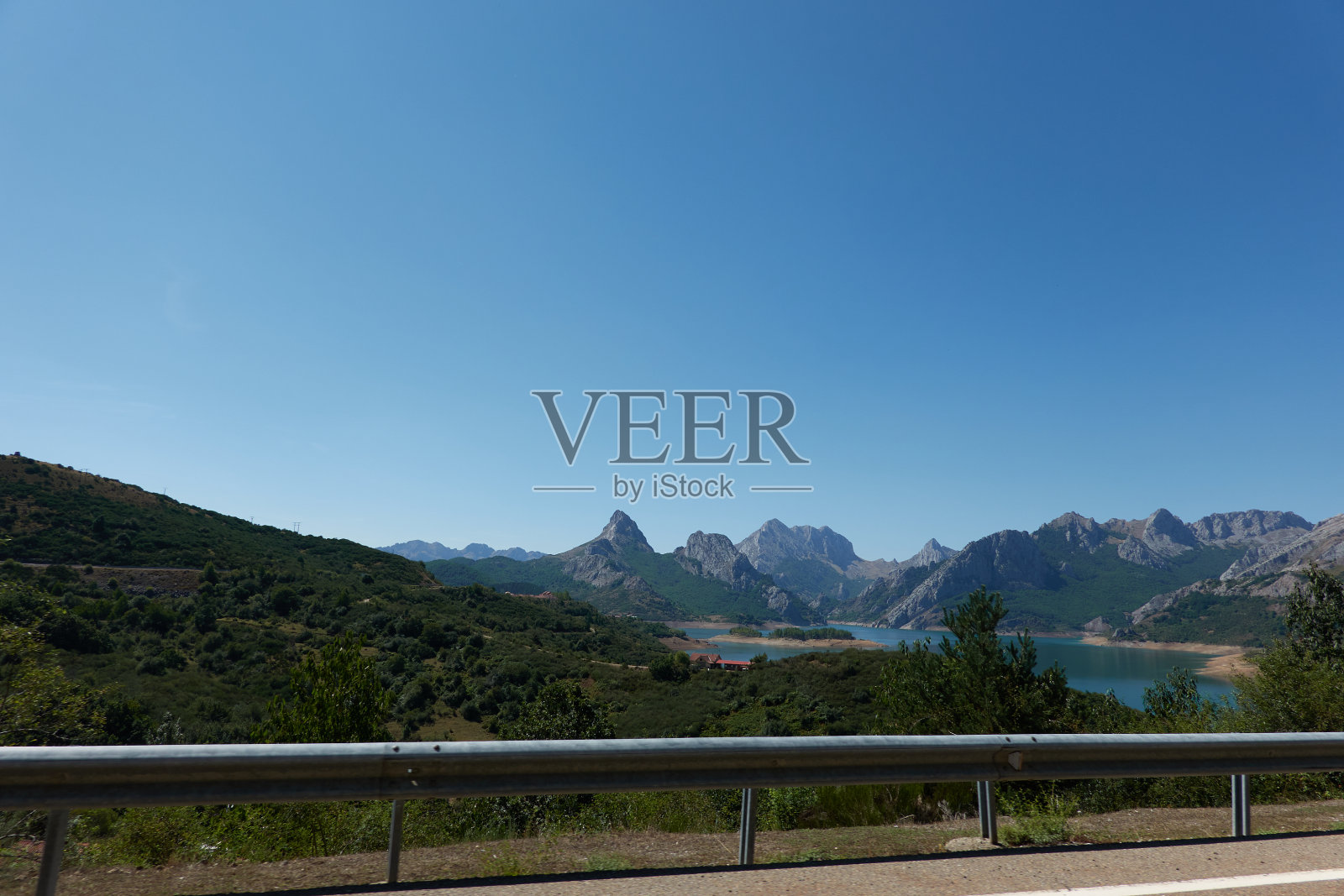 Riaño和曼波德雷山地区公园。卡斯提尔和利昂。西班牙照片摄影图片