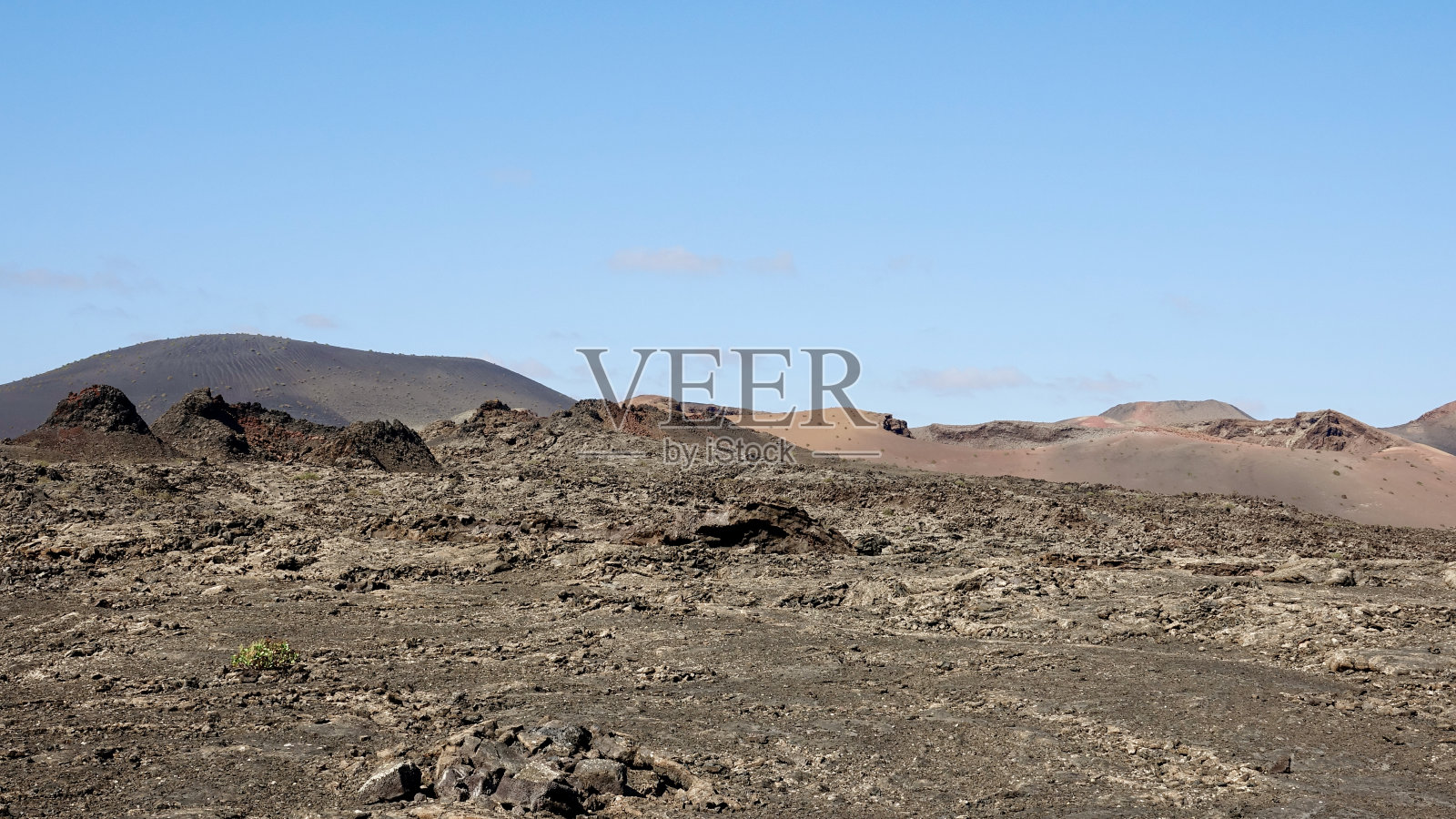 火山景观，火山和熔岩景观照片摄影图片