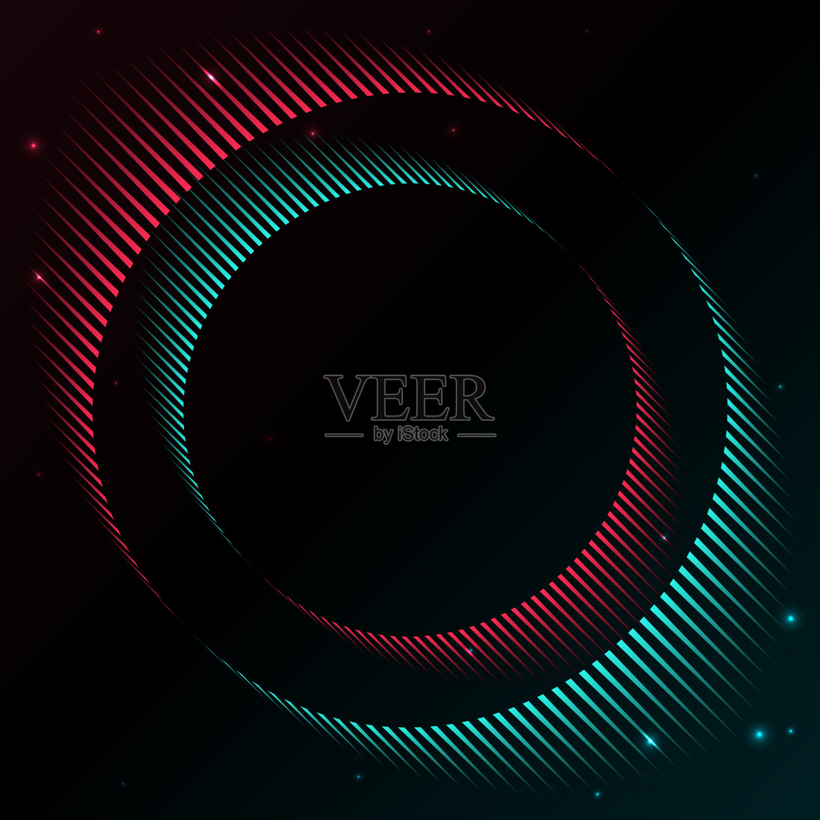 现代TikTok背景抽象矢量插图。粉红色绿色梯度水平背景。TikTok派对，促销，度假插画图片素材